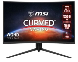 MSI Curved gaming monitor with 27" and 165Hz