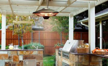 warm up the patio with outdoor patio heaters