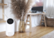 JS Flo 2.0 air purifier in a living room