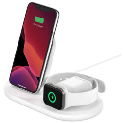Station de chargement sans fil 3-en-1 Qi Belkin pour iPhone, Apple Watch et AirPods