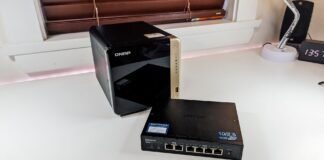 QNAP QSW router and TS-464 NAS
