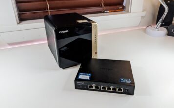 QNAP QSW router and TS-464 NAS