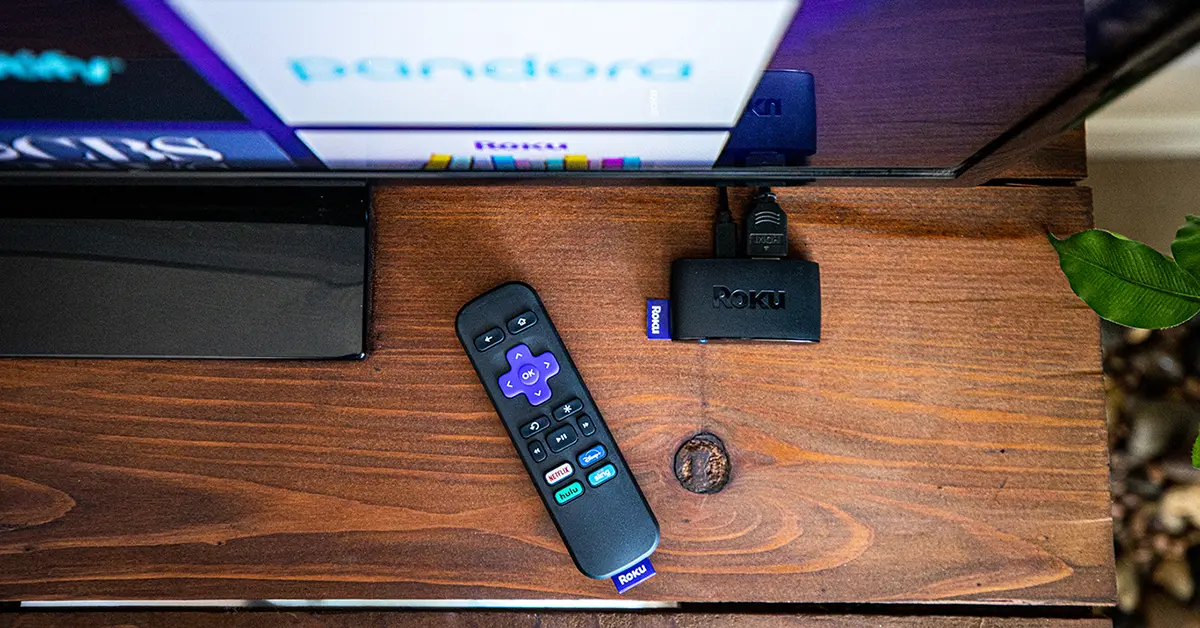 Roku Media Streamer connected to a Smart TV