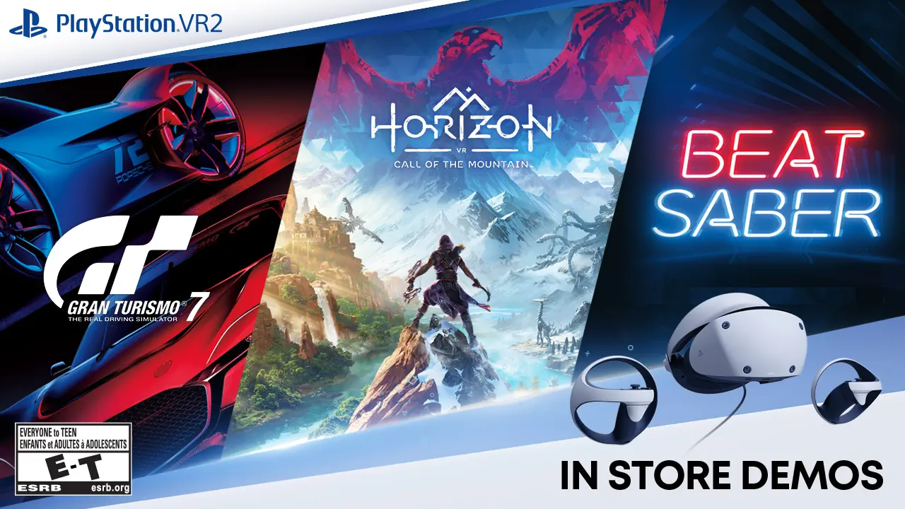 Join our PS VR2 and PS5 in-store demos for an unforgettable