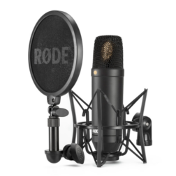 Mic with pop filter