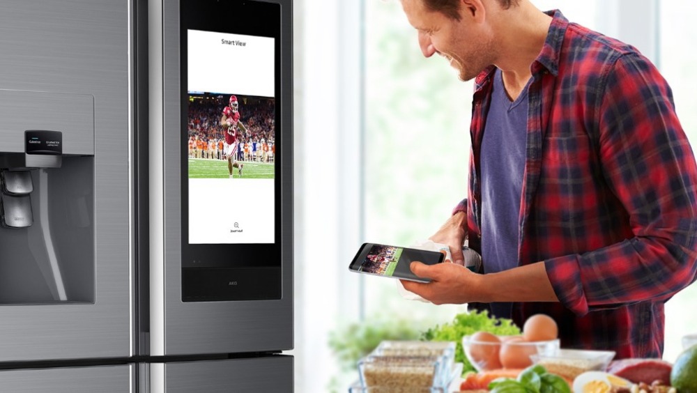 Samsung Family Hub refrigerator touchscreen