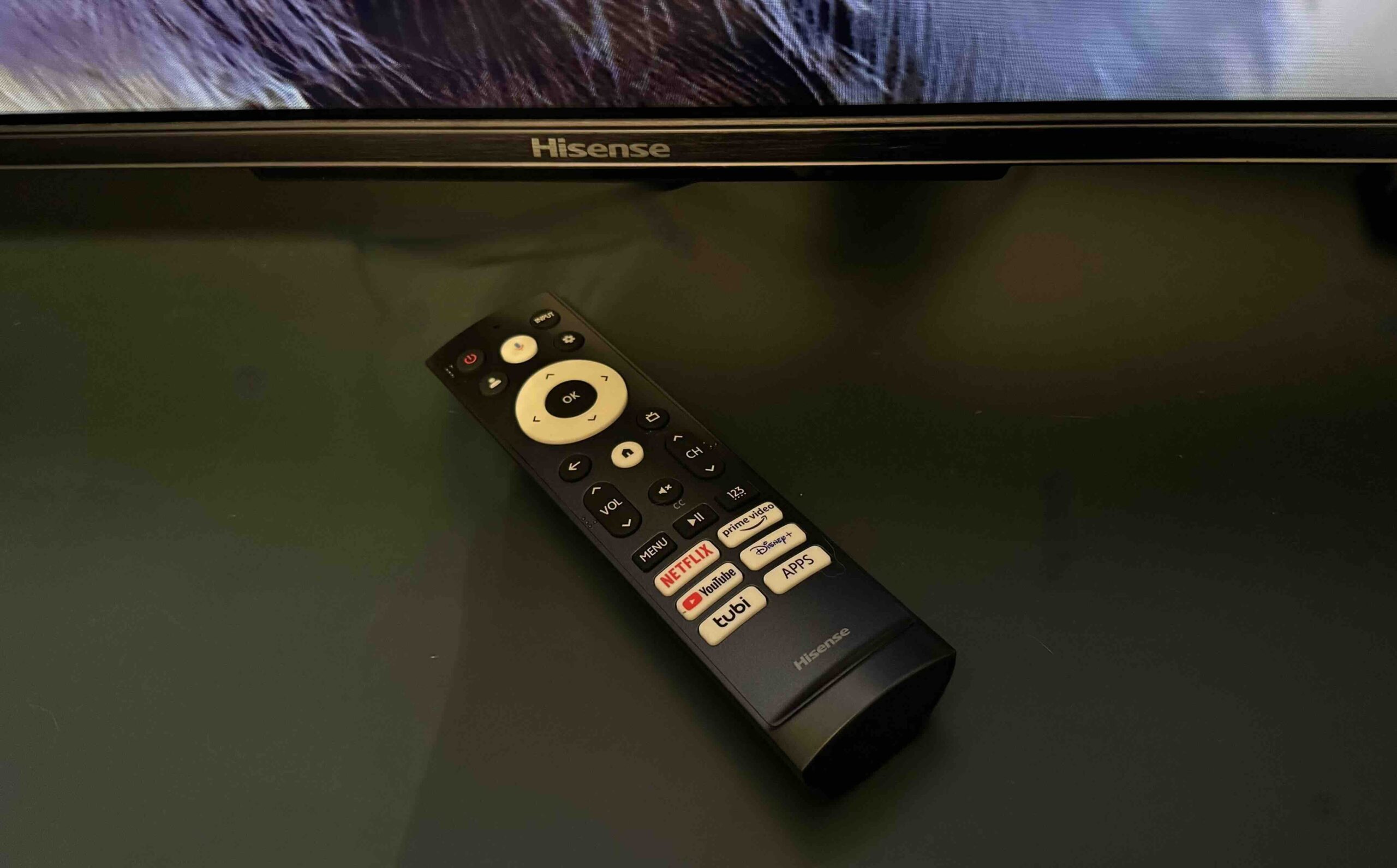Remote control Hisense 4K Mini LED TV review