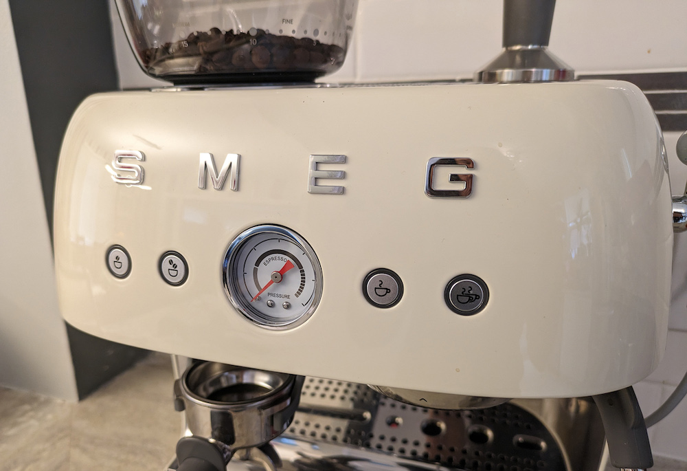 Smeg espresso machine buttons