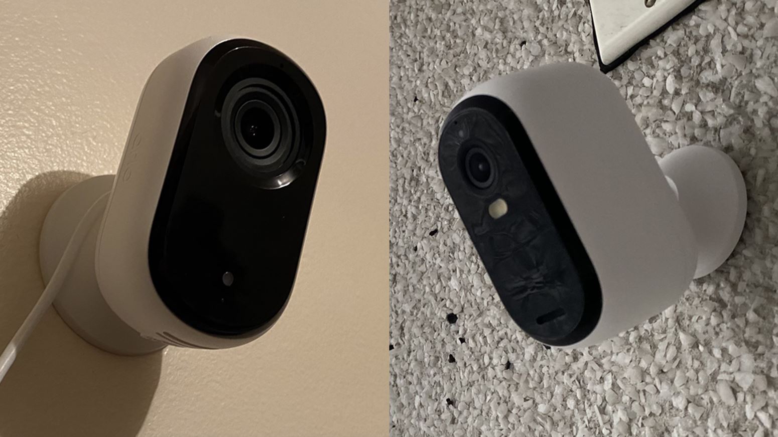 Comparing the two Arlo Essential smart security cameras side by side