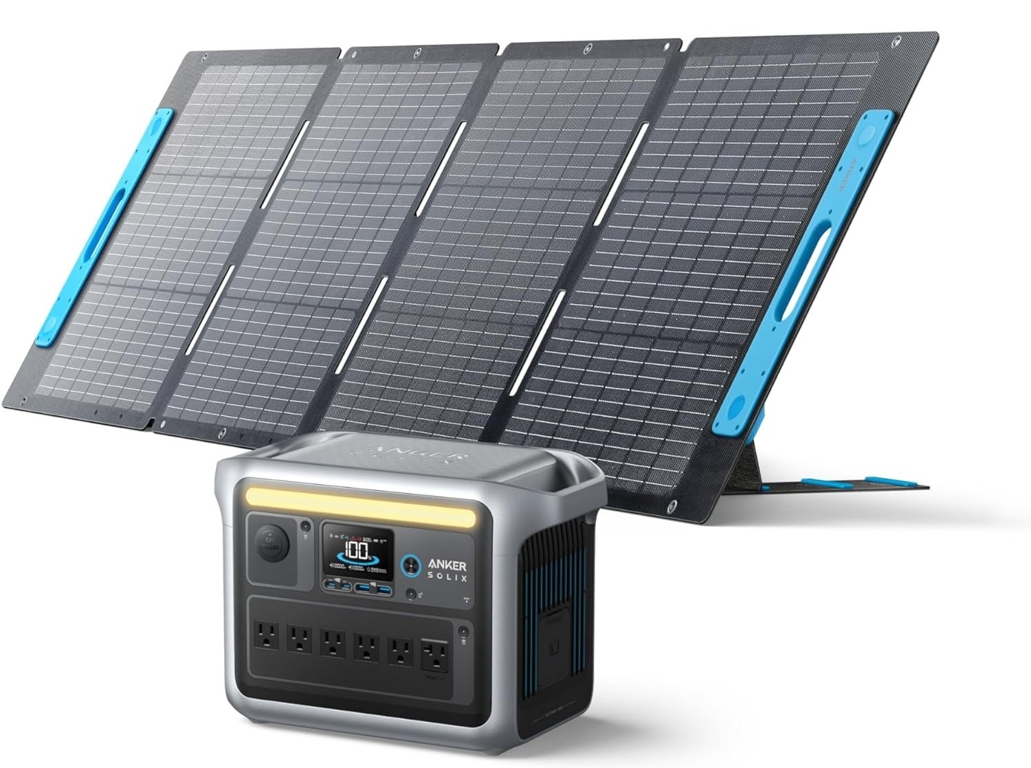 Solar panel and portable power station