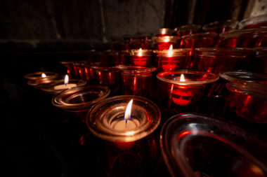 Photo of candles taken by Fuji X-S20.