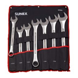 A combination wrench set.