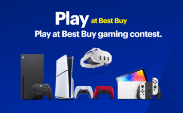 Play at Best Buy blog contest feature image with prizes