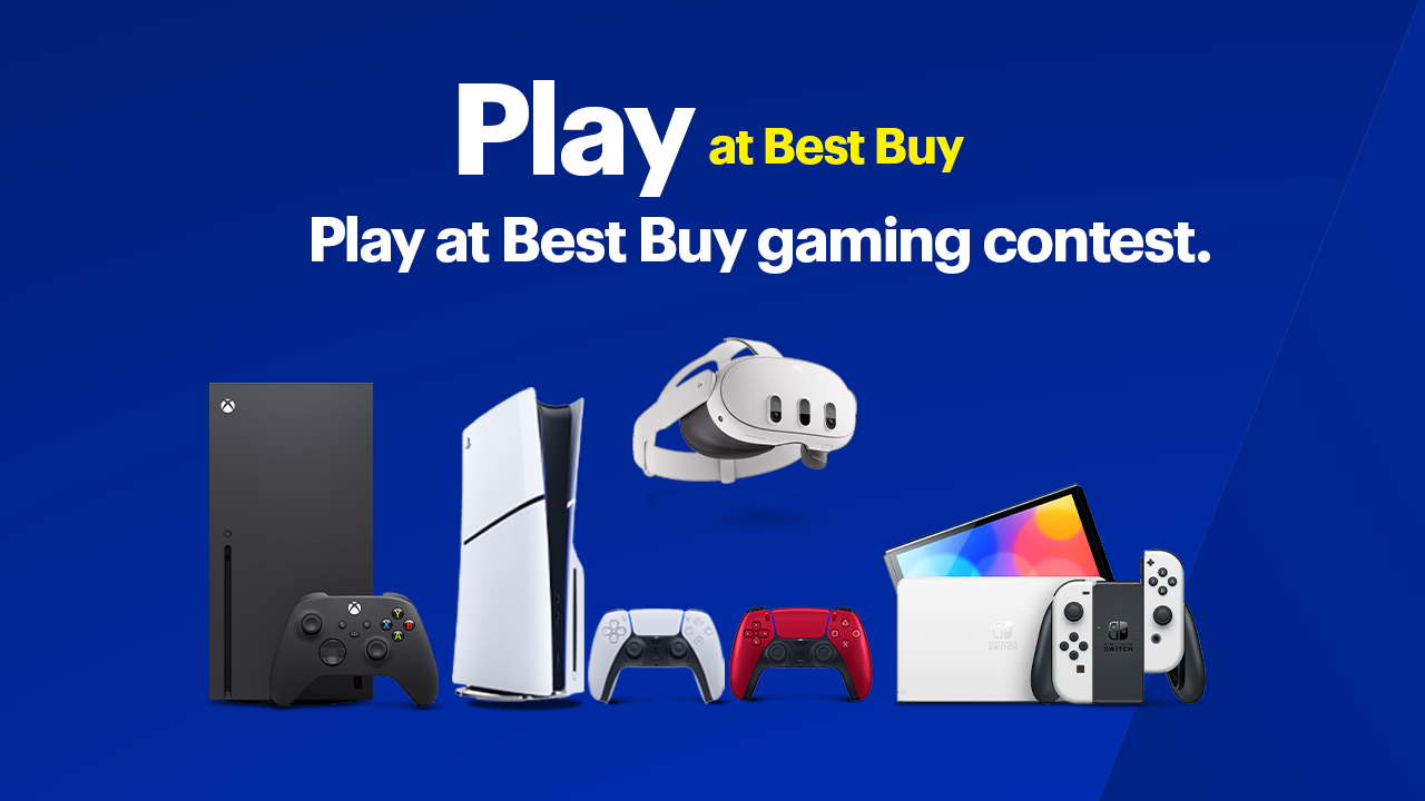 Play at Best Buy blog contest feature image with prizes