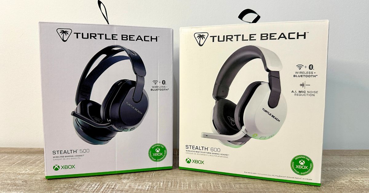 Boxes of Stealth 500 and Stealth 600 Gen 3 gaming headset