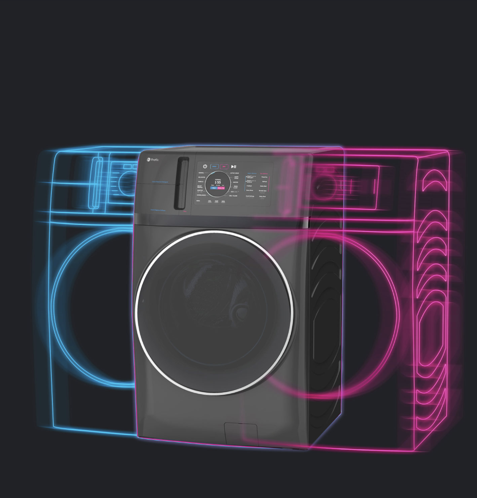 GE washer dryer combo drawing