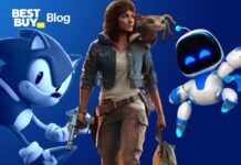 Best Buy Blog Action Banner 2024 featuring Sonic, Key Vess and Astro Bot