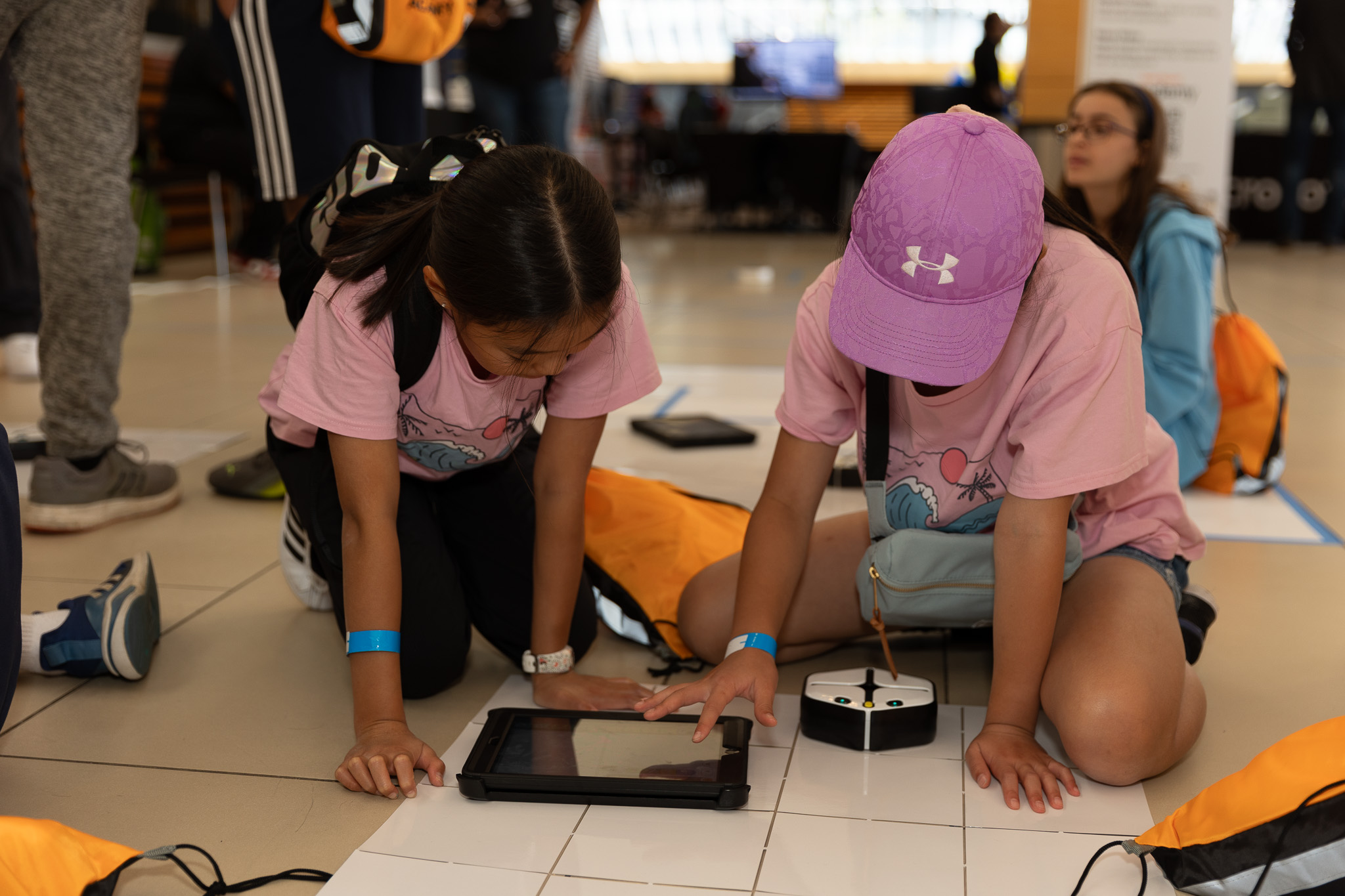 Kids at Geek Squad Academy Youth Tech Day. 