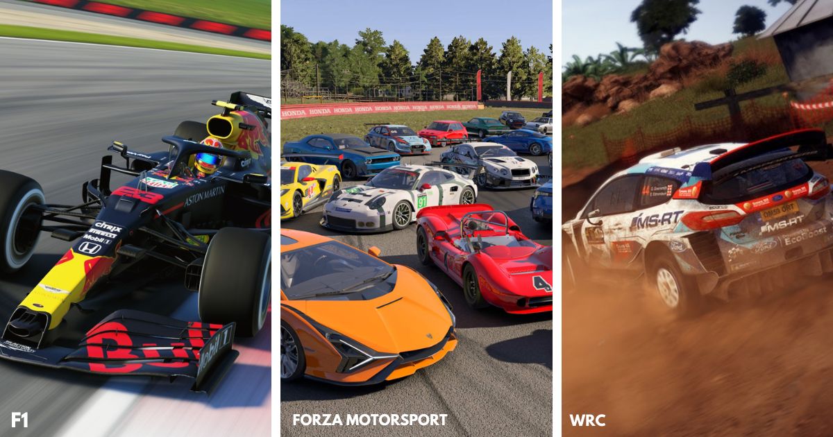 F1, Forza Motorsport, WRC