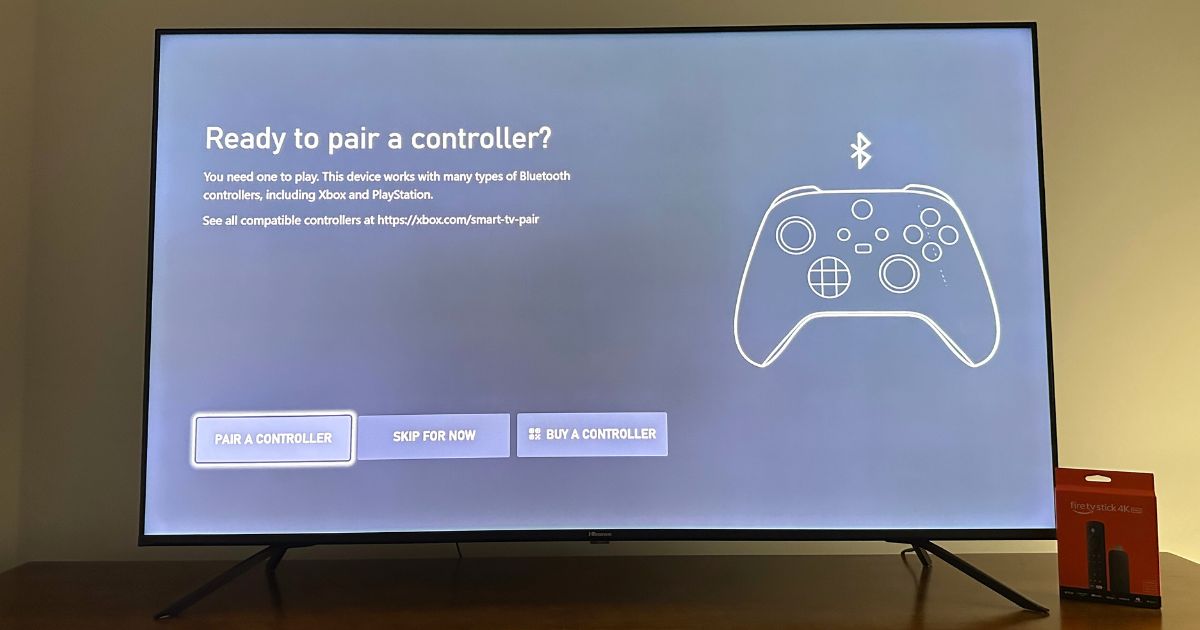 The Xbox remote pairing screen.