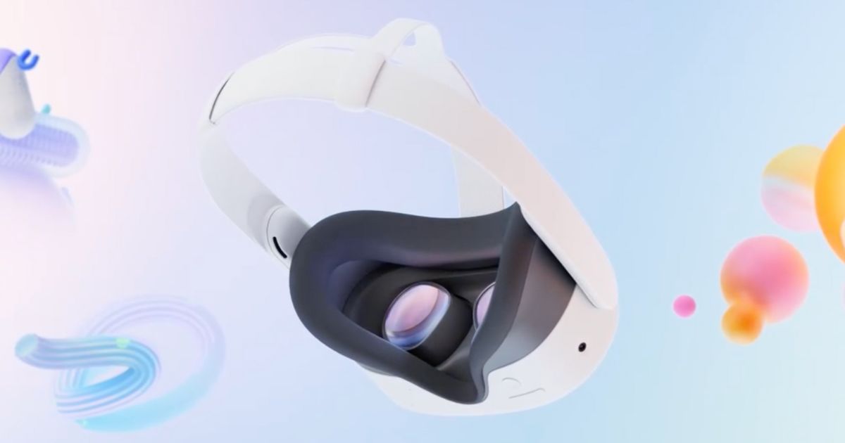 Lentilles de réalité virtuelle du Meta Quest 3s.