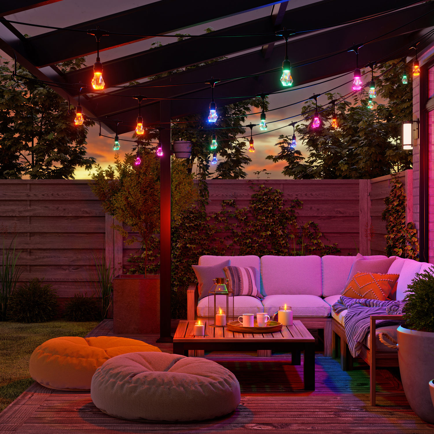 Nanoleaf Matter Smart Multicolour Outdoor String Lights