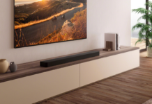 Sony BRAVIA Theatre Bar 8 Sound Bar in living room