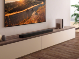 Sony BRAVIA Theatre Bar 8 Sound Bar in living room