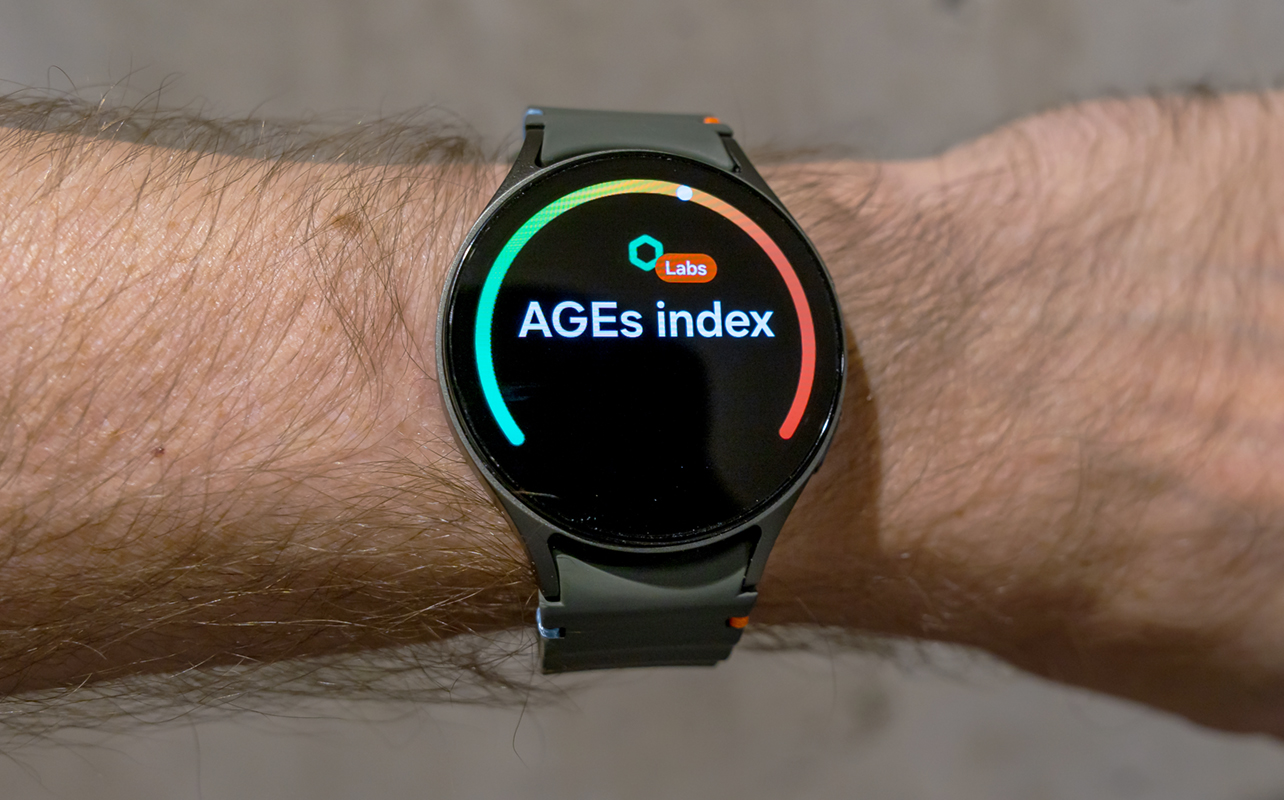 AGEs level on Samsung Galaxy Watch7.