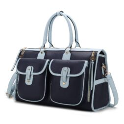 MKF Genevieve duffle bag., featuring a single large compartment 