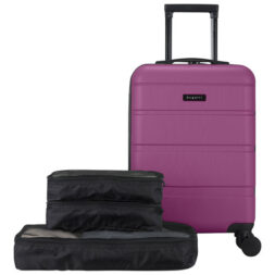 Bugatti Barcelona carry-on luggage set, comes with two small and one large packing cube