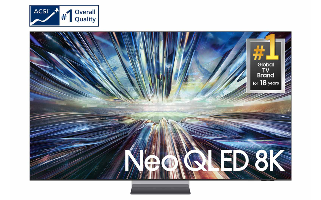 The new Samsung Neo QLED 8K features 8K AI upscaling and Auto HDR Remastering Pro to enhance picture quality.