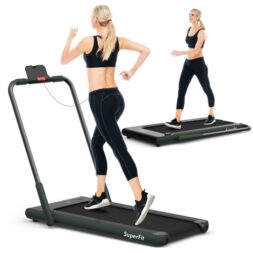 SuperFit two-in-one foldable treadmill/walking pad