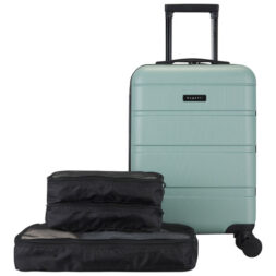 Spring and summer essentials: Bugatti Barcelona carry-on luggage set. Iceberg green