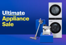 Best Buy appliance sale. Appliances on sale banner