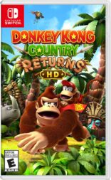 Donkey Kong Country Returns HD- actio- adventure video game cover art.