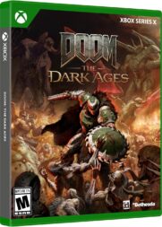 Pochette du jeu vidéo d'action et d'aventure Doom : The Dark Ages.