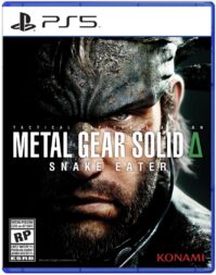 Metal Gear Solid Delta: Snake Eater action adventure video game cover art for the PS5.