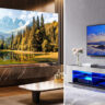 OLED and LED TV comparison in different rooms.