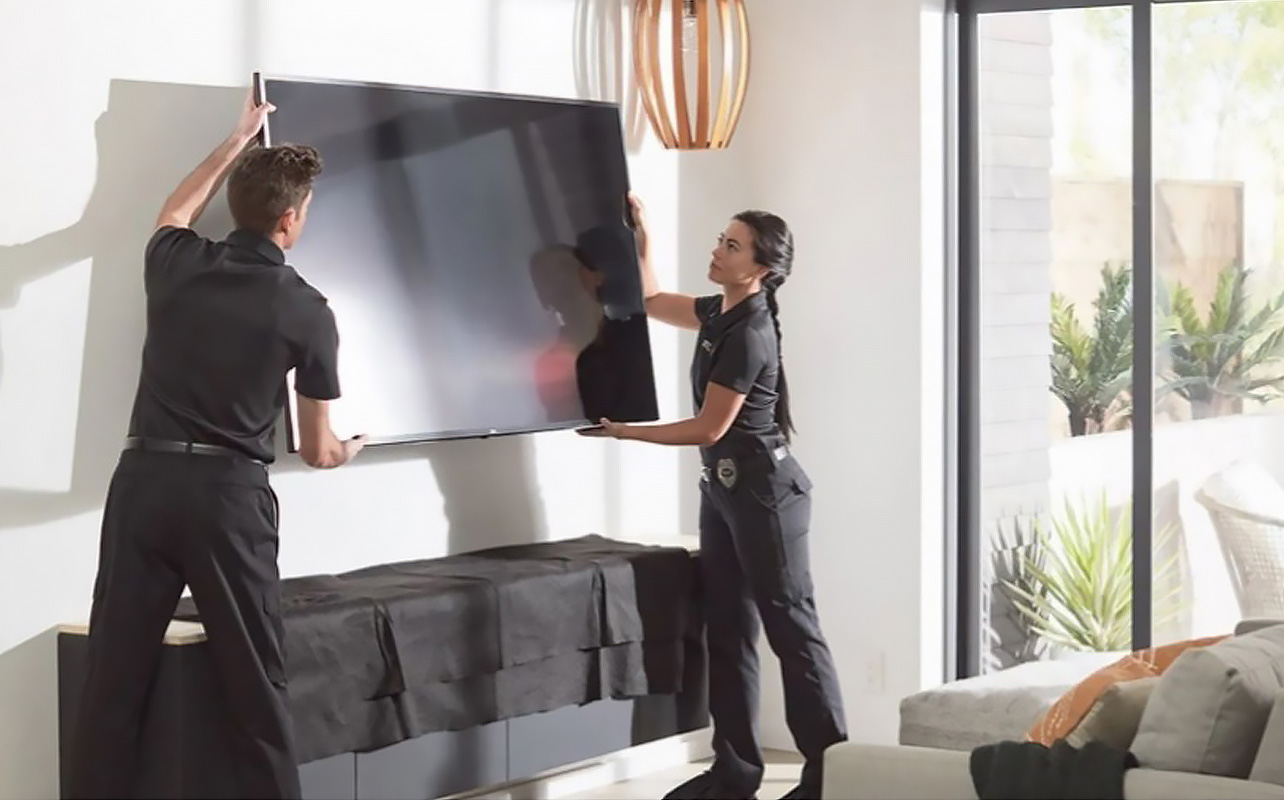 Geek Squad offers professional TV installation services.