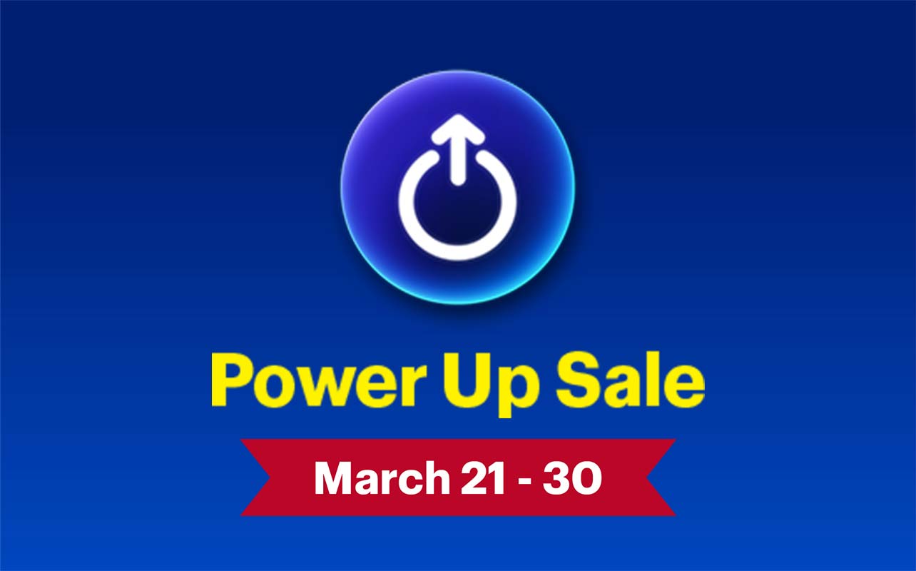 Power Up Sale announcement