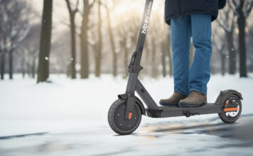 Hiboy electric scooter with feet