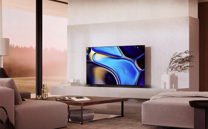Sony Bravia 8 OLED TV in a living room set-up
