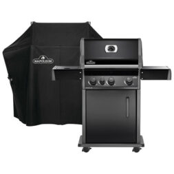 Napoleon Rogue 425 42000 BTU Propane BBQ with Side Burner & Grill Cover