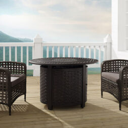 Paramount Thatch Oval Propane Fire Pit - 37,000 BTU