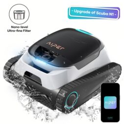 Aiper Scuba N1 Plus - Robotic Pool Cleaner with MicroMesh™ Filtration for In-Ground Pools, Caterpillar Treads, and Mobile App