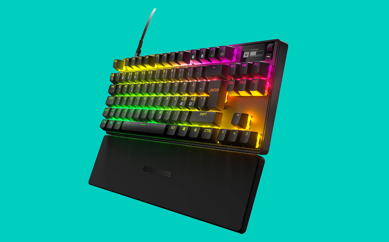 Clavier de jeu ergonomique mécanique rétroéclairé Apex Pro TKL de SteelSeries