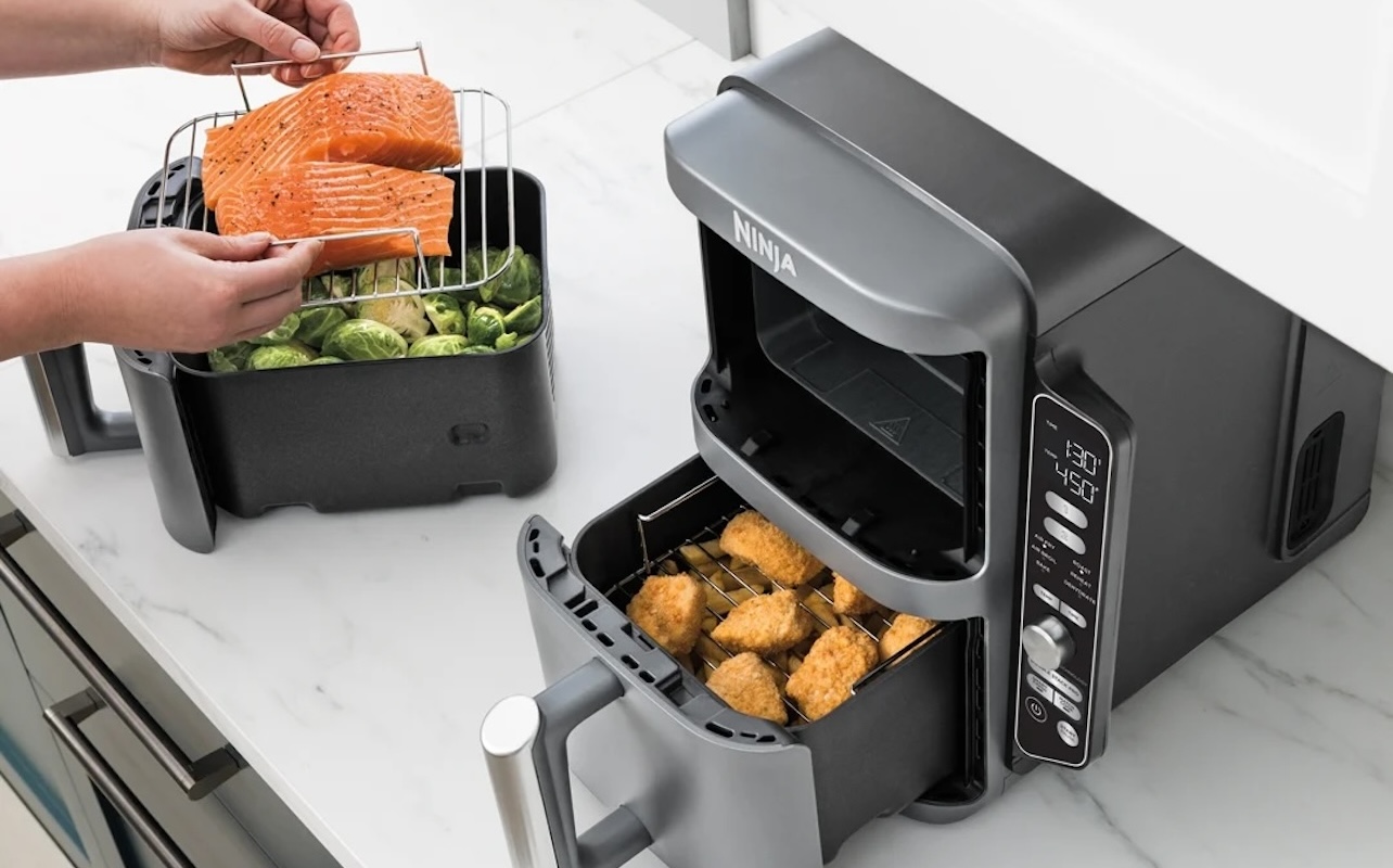 Friteuse à air chaud à deux paniers de Ninja