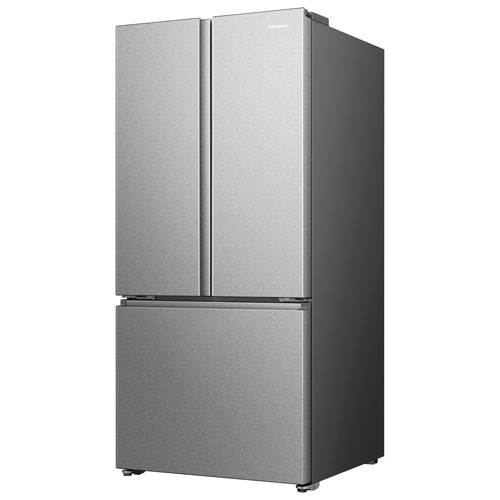 rabais sur le Réfrigérateur à congélateur inférieur 21,1 pi³ 31,5 po avec distributeur de glaçons de Hisense