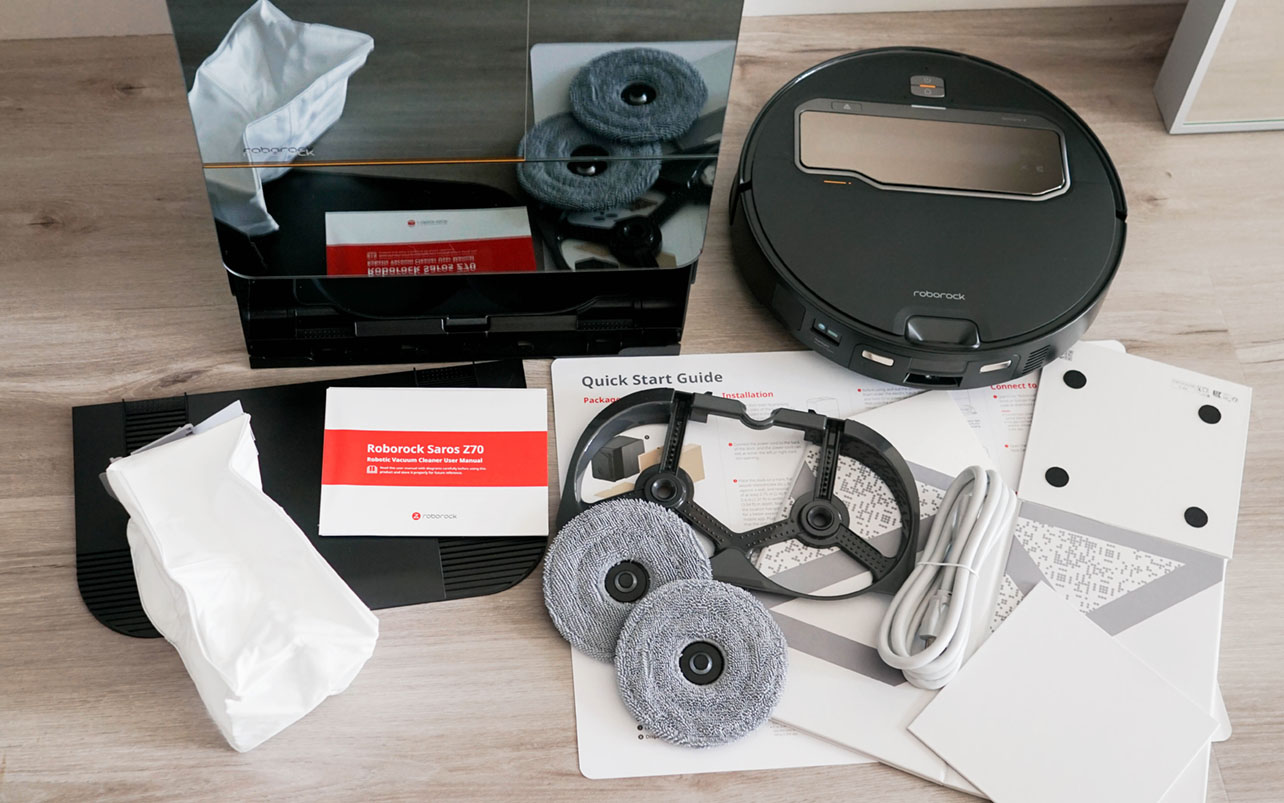 What's in the box of the Roborock Z70